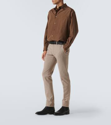 Cotton slim pants | Slowear