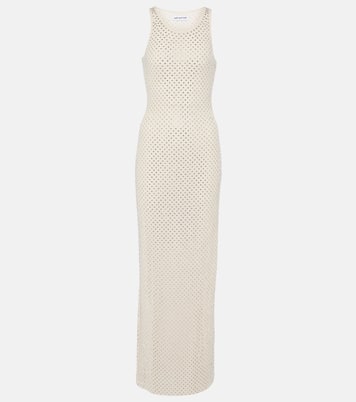 Verziertes Maxikleid aus Mesh | Self-Portrait