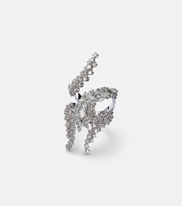 Bague Y-Not en or blanc 18 ct et diamants | Yeprem