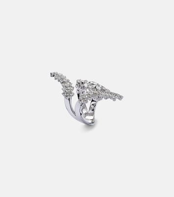 Bague Y-Not en or blanc 18 ct et diamants | Yeprem