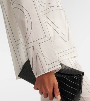 Monogram cotton-blend shirt | Toteme