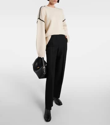 High-rise straight pants | Toteme