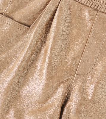 Ronie metallic leather shorts | Donsje