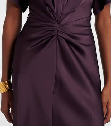 Gathered satin maxi dress | Victoria Beckham