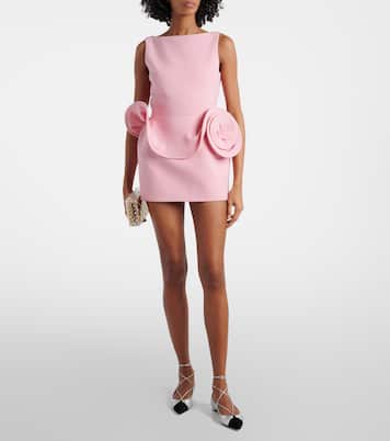 Gabi suede-trimmed metallic leather flats | Aquazzura