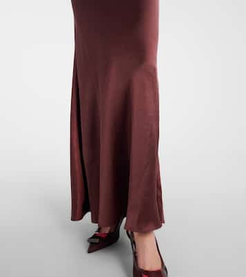 Robe aus Satin mit Spitze | Self-Portrait