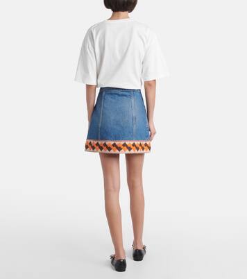 Jeansrock mit Jacquard | Valentino