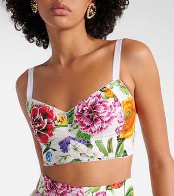 Bustier-Top aus Popeline | Dolce&Gabbana