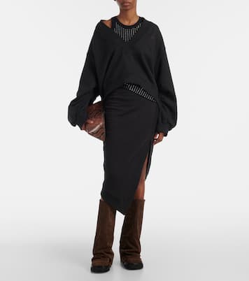 Midirock aus Baumwoll-Jersey | The Attico