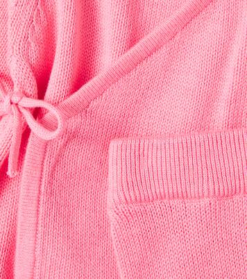 Baby cotton cardigan and pants set | Mini Rodini