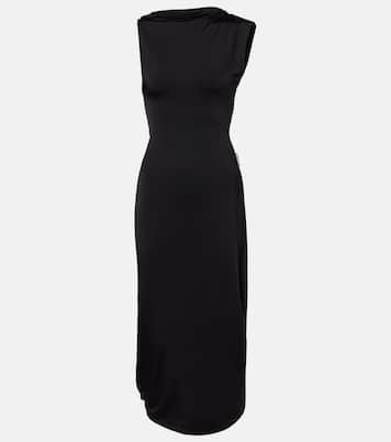 Verziertes Midikleid aus Satin | Victoria Beckham