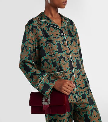 Capri embellished velvet clutch | Manolo Blahnik