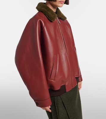Lederjacke mit Shearling | Marni