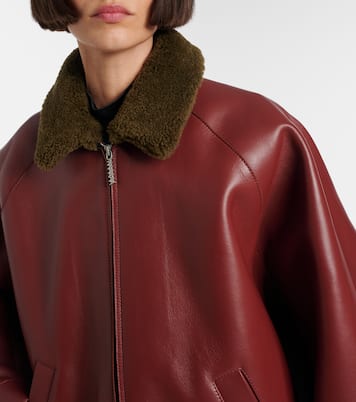 Lederjacke mit Shearling | Marni