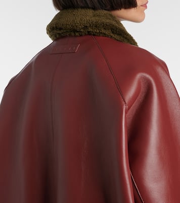 Lederjacke mit Shearling | Marni