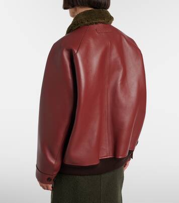 Lederjacke mit Shearling | Marni