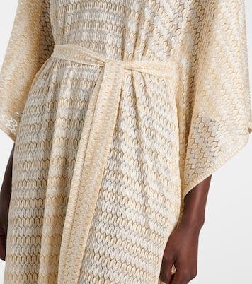 June knitted lamé kaftan | Melissa Odabash