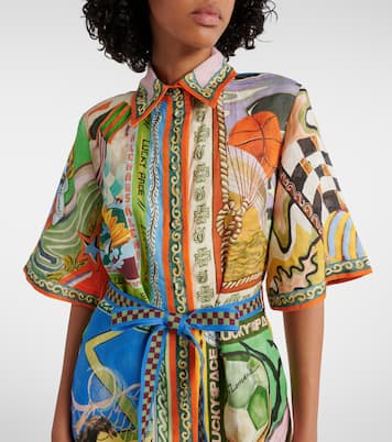 Hemdblusenkleid Lucky Pace aus Leinen | Alémais