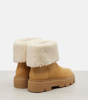 Ankle Boots Aurea aus Veloursleder mit Shearling | Moncler