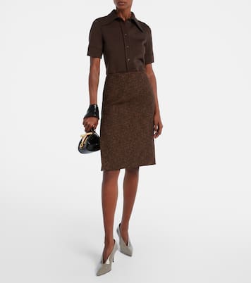 Wool and cotton-blend shirt | Gucci