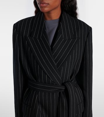 Olyx pinstriped wool coat | Acne Studios