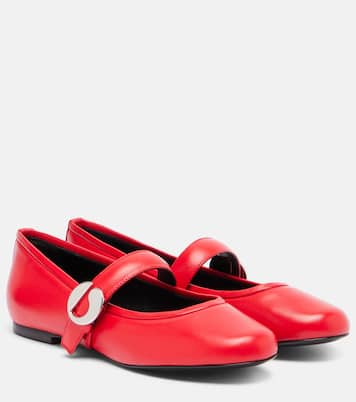 Mary-Jane-Ballerinas aus Leder | Coperni