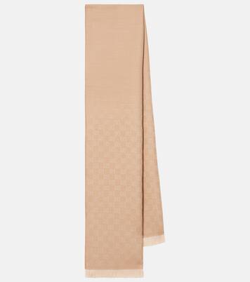 GG wool jacquard scarf  | Gucci