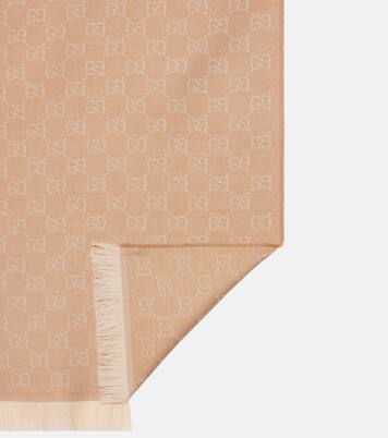 GG wool jacquard scarf  | Gucci