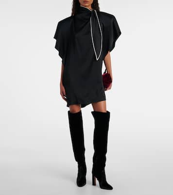 Joplin 105 velvet over-the-knee boots | Aquazzura