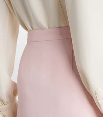 Crepe Couture feather-trimmed miniskirt | Valentino