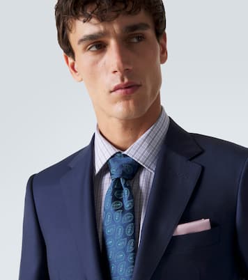 Silk jacquard tie | Charvet