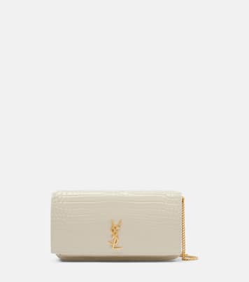 Cassandre Mini leather phone pouch | Saint Laurent