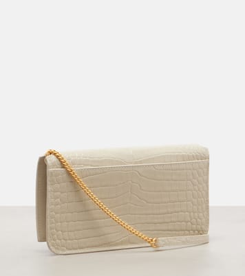 Cassandre Mini leather phone pouch | Saint Laurent