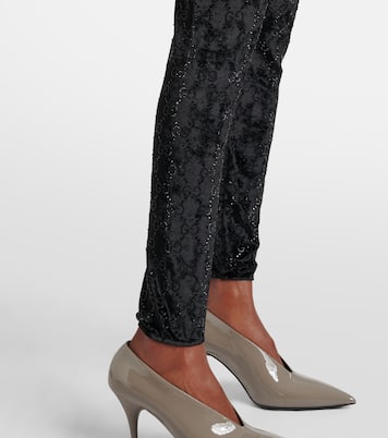 GG embellished chenille leggings | Gucci