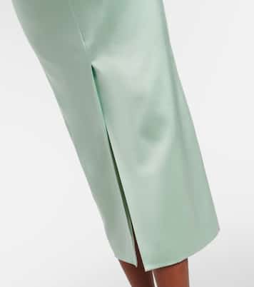 Tari gathered silk cocktail dress | Roksanda