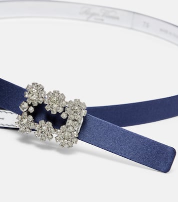 Efflorescence satin belt | Roger Vivier