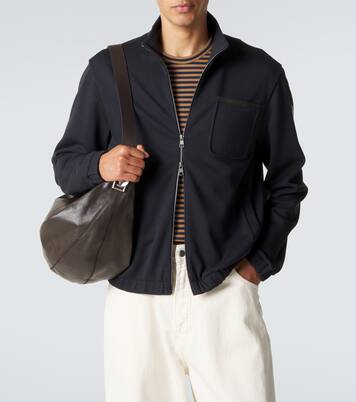Cotton-blend zip-up sweater | Moncler