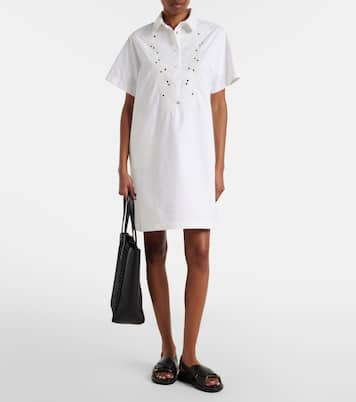 Besticktes Midikleid aus Popeline | Moncler