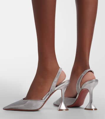 Pumps slingback Holli in mesh | Amina Muaddi