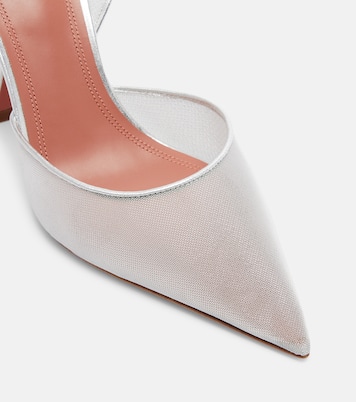 Pumps slingback Holli in mesh | Amina Muaddi