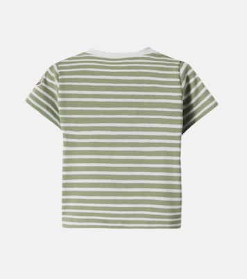 Bébé – T-shirt rayé en coton mélangé  | Moncler Enfant