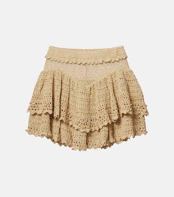 Olzea beaded crochet cotton-blend shorts | Isabel Marant