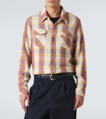 Rose Blume cashmere shirt with sunstone | God's True Cashmere