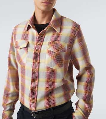 Rose Blume cashmere shirt with sunstone | God's True Cashmere