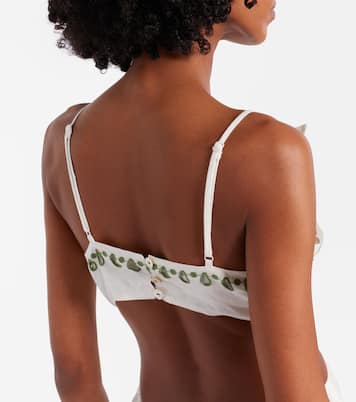 Broderie anglaise tiered linen maxi dress | Farm Rio