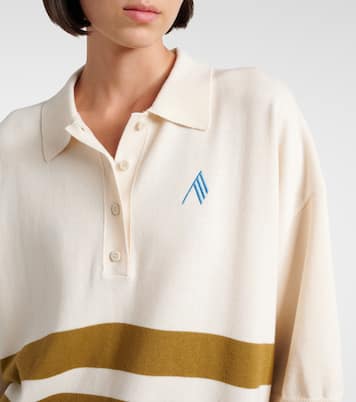 Striped oversized cotton polo shirt | The Attico