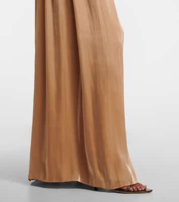 Ruffled Lurex georgette gown | Costarellos
