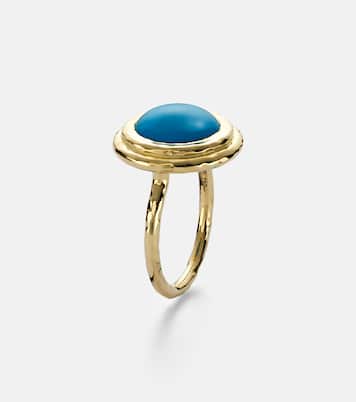 Coral Beach Allia 18kt gold ring with turquoise | Octavia Elizabeth