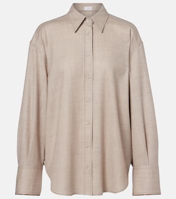 Hemd aus Schurwolle | Brunello Cucinelli