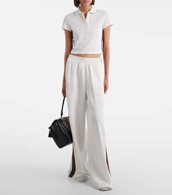 Web Stripe jersey sweatpants | Gucci